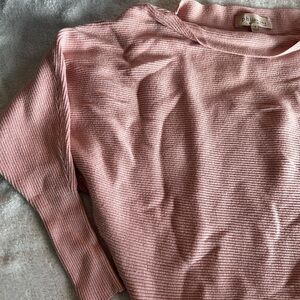 Philosophy Soft Pink Ribbed Sweater